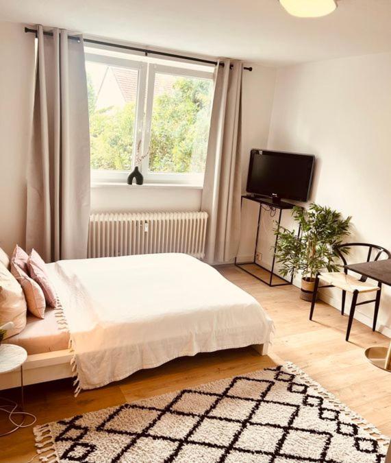 Ferienwohnung An Der Uniklinik Mit Eigener Kueche Und Renoviertem Badezimmer Homburg  Buitenkant foto